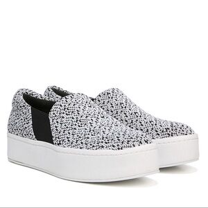 Vince Warren black white platform sneakers